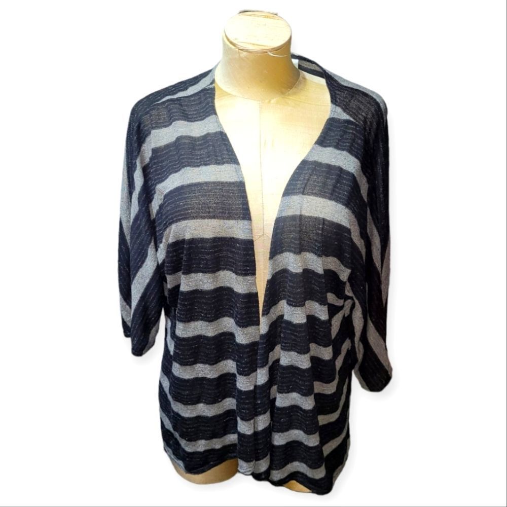 LuLaRoe Striped Cardigan Large